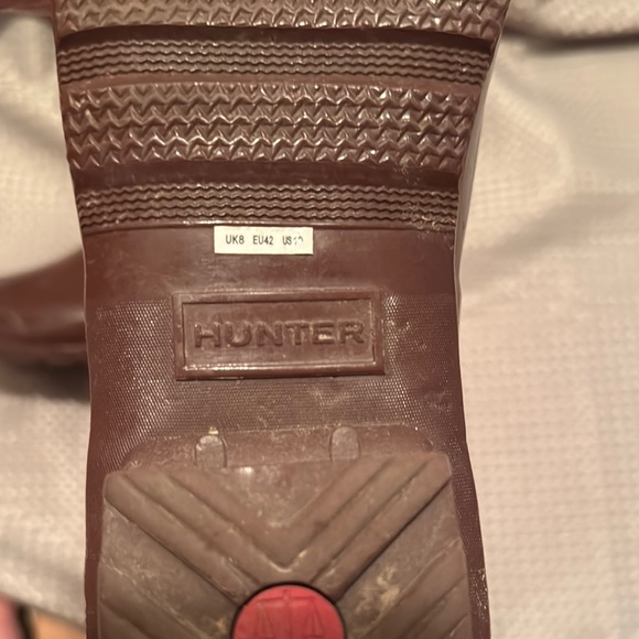 Hunter Women’s Original Tall Gloss Rain Boots - Chocolate - Picture 3 of 11